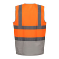 Orange fluo - Gris phoque - Back - Regatta - Gilet haute visibilité PRO - Homme