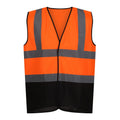 Orange fluo - Noir - Front - Regatta - Gilet haute visibilité PRO - Homme