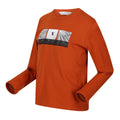 Orange brûlé - Side - Regatta - T-shirt WENBIE KEEP GOING - Enfant