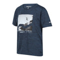 Bleu foncé chiné - Side - Regatta - T-shirt ALVARADO - Enfant