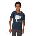 Bleu foncé chiné - Pack Shot - Regatta - T-shirt ALVARADO - Enfant