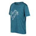 Bleu sarcelle foncé - Side - Regatta - T-shirt FINDLEY KEEP GOING - Enfant
