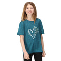 Bleu sarcelle foncé - Lifestyle - Regatta - T-shirt FINDLEY KEEP GOING - Enfant