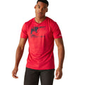 Rouge danger - Lifestyle - Regatta - T-shirt FINGAL - Homme