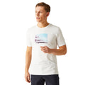 Blanc - Lifestyle - Regatta - T-shirt CLINE - Homme