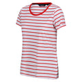 Rouge vif - Blanc - Side - Regatta - T-shirt FILANDRA - Femme