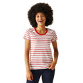 Rouge vif - Blanc - Lifestyle - Regatta - T-shirt FILANDRA - Femme