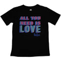 Noir - Front - The Beatles - T-shirt ALL YOU NEED IS LOVE - Femme