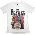 Blanc - Front - The Beatles - T-shirt SGT PEPPER - Femme