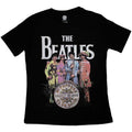 Noir - Front - The Beatles - T-shirt SGT PEPPER - Femme