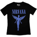 Noir - Bleu - Front - Nirvana - T-shirt ANGELIC MONO - Femme