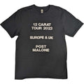 Noir - Front - Post Malone - T-shirt TOUR - Adulte