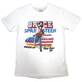 Blanc - Front - Bruce Springsteen - T-shirt BORN IN THE USA '85 - Adulte