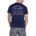 Bleu marine - Back - Johnny Cash - T-shirt ALL STAR TOUR - Adulte