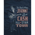 Bleu marine - Side - Johnny Cash - T-shirt ALL STAR TOUR - Adulte
