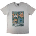 Gris - Front - Scooby Doo - T-shirt HEY SCOOBY - Adulte