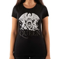 Noir - Front - Queen - T-shirt DIAMANTE - Femme