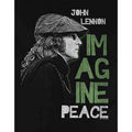 Noir - Side - John Lennon - T-shirt IMAGINE PEACE - Adulte
