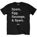 Noir - Front - Monty Python - T-shirt SPAM - Adulte