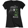 Noir - Front - John Lennon - T-shirt IMAGINE PEACE - Femme