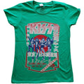 Vert - Front - Kiss - T-shirt DESTROYER TOUR - Femme