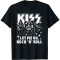 Noir - Front - Kiss - T-shirt LET ME GO - Adulte
