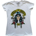 Blanc - Front - Guns N Roses - T-shirt SLASH '85 - Femme