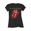 Noir - Front - The Rolling Stones - T-shirt PLASTERED - Femme
