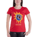Rouge - Front - Primal Scream - T-shirt SCREAMADELICA - Femme