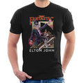 Noir - Front - Elton John - T-shirt CAPTAIN FANTASTIC - Adulte