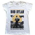 Blanc - Front - Bob Dylan - T-shirt SLOW TRAIN - Femme