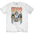 Blanc - Front - Kiss - T-shirt WORLD WIDE - Adulte
