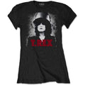 Noir - Front - T-Rex - T-shirt SLIDER - Femme