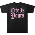 Noir - Back - Foals - T-shirt LIFE IS YOURS - Adulte