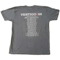 Gris - Back - U2 - T-shirt VERTIGO TOUR LIVE - Adulte