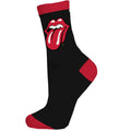Noir - Rouge - Front - The Rolling Stones - Socquettes - Adulte