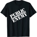 Noir - Front - Public Enemy - T-shirt - Adulte