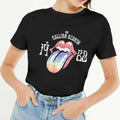 Noir - Pack Shot - The Rolling Stones - T-shirt SIXTY - Femme