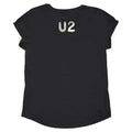 Noir - Back - U2 - T-shirt LOVE IS BIGGER - Femme