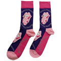 Violet - Rose - Back - The Rolling Stones - Chaussettes UK TONGUE - Adulte