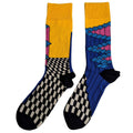 Jaune - Noir - Blanc - Back - The Strokes - Chaussettes ANGLES - Adulte
