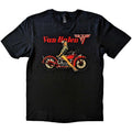 Noir - Front - Van Halen - T-shirt PINUP MOTORCYCLE - Adulte