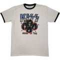 Blanc - Front - Kiss - T-shirt ALIVE IN '77 - Adulte