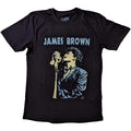 Noir - Front - James Brown - T-shirt HOLDING MIC - Adulte
