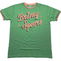 Vert - Front - Britney Spears - T-shirt RINGER - Adulte