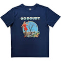 Bleu denim - Front - No Doubt - T-shirt TRAGIC KINGDOM - Adulte