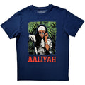 Bleu denim - Front - Aaliyah - T-shirt FOLIAGE - Adulte