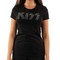 Noir - Front - Kiss - T-shirt - Femme