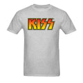 Gris - Front - Kiss - T-shirt VINTAGE CLASSIC - Adulte