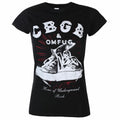 Noir - Front - CBGB - T-shirt CONVERSE - Femme
